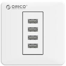 شارژر دیواری چهار پورت اوریکو مدل ECA-4U Orico ECA-4U Smart USB Wall Plate