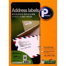 کاغذ یادداشت چسب دار پرینتک کد A0210 بسته 100 تایی Printec A0210 Address Labels Pack Of 100