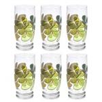 Anaar Gallery Leaf Glass Set Pack of 6