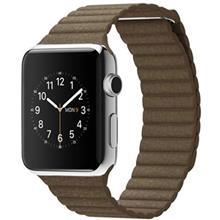 ساعت مچی هوشمند اپل واچ مدل 42mm Steel Case With Light Brown Leather Loop Medium Band Apple Watch 42mm Steel Case With Light Brown Leather Loop Medium Band