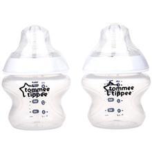 شیشه شیر تامی تیپی مدل 42242040 ظرفیت 150 میلی لیتر بسته دو عددی Tommee Tippee 42242040 Baby Bottle 150ml Pack of 2