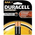 Duracell Coppertop Duralock Alkaline AAA Battery Pack Of 2