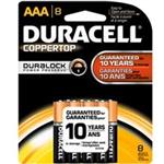 Duracell Coppertop Duralock Alkaline AAA Battery Pack Of 8