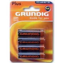 باتری قلمی گروندیگ مدل Plus  با ظرفیت 975 میلی آمپر ساعت بسته 4 عددی Grundig Plus 975mAh AA Battery Pack Of 4