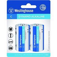 باتری سایز متوسط  وستینگ هاوس مدل Dynamo Alkaline بسته‌ی 4 عددی Westinghouse Dynamo Alkaline C Battery Pack of 2