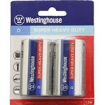 WestinghouseSuper Heavy Duty D Battery Pack of 2