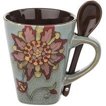 ماگ سرامیکی بست گیفت مدل Flower Best Gift Flower Cup And Mug