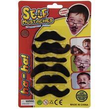 ست سیبیل نمایشی مدل Black Mustache بسته 6 عددی Black Mustache Dramatic Set Mustache Pack Of 6