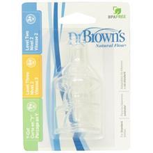 سر شیشه اکتیویت دکتر براونز مدل 340 بسته 3 عددی DrBrowns 340 Bottle Teats Pack Of 3