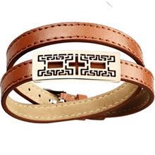 دستبند چرمی روزینی مدل MB15-1 Rosiny MB15-1 Bracelets