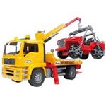 Bruder Man TGA Tow Truck With Cross Country Vehicle Toys Car