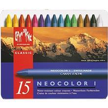 پاستل روغنی 15 رنگ Caran d Ache سری Neocolor I مدل 315 Caran dAche Classic 315 Neocolor I 15 Color Crayons