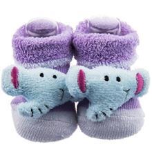 پاپوش عروسکی بیبی ساکس طرح فیل Baby Socks Elephant Puppet Footwear