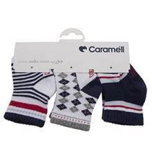 جوراب کارامل مدل 1241-L بسته 3 عددی Caramell 1241-L Socks Pack of 3