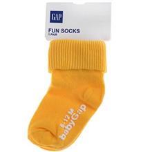 جوراب گپ طرح زرد Gap Yellow Fun Socks
