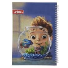 دفتر مشق کلیپس طرح تنگ ماهی Clips Fishbowl Design Homework Notebook