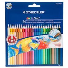 مداد آبرنگی 24 رنگ استدلر مدل نوریس کلاب 144 Staedtler Noris Club 144 24 Watercolor Pencil