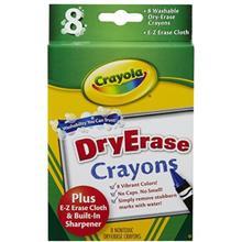 پاستل روغنی 8 رنگ کرایولا مدل Dry-Erase Crayola Dry-Erase Crayons Pack Of 8