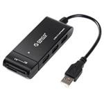 Orico H32TS-U2 3 Port USB 2.0Hub with Crad Reader