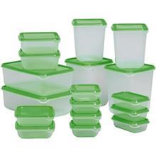 ست 17 تکه ظروف نگهدارنده غذا ایکیا مدل Pruta Ikea Pcs Container 