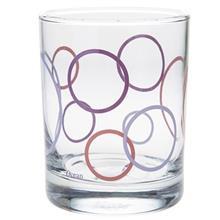 لیوان سن مارینو کد 0145 طرح دایره‌ای بسته 6 تایی San Marino 0145 Circular Glass Pack Of 6