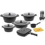 Candid 19 Pieces Cookware Set With Glass Lid