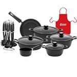 Candid Butterfly Cookware Set 17 Pieces With Glass Lid