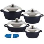 Candid 8 Pieces Cookware Set With Steel Lid - Classic Handle