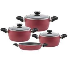 سرویس آشپزخانه 7 پارچه اورانوس مدل ارکیده سمباده ای Uranus Sombadei 7 Pieces Cookware Set