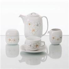 سرویس چینی 17 پارچه چای خوری زرین ایران سری کواترو مدل امیتیس درجه عالی Zarin Iran Porcelain Inds Quattro Amitis Pieces Tea Set Top Grade 