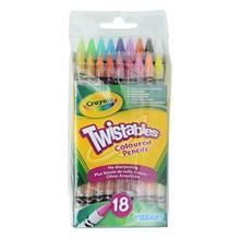 مداد شمعی 18 رنگ کرایولا مدل Twistables کد 7418 Crayola Twistables Crayons 7418