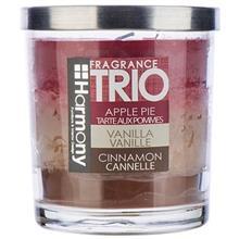 شمع هارمونی مدل فریگرنس تریو رایحه‌ی کیک سیب، وانیل و دارچین کد EFT-UCP8810RDTNBR Harmony Fragrance Trio ApplePie Vanilla Cinnamon EFT-UCP8810RDTNBR Candle