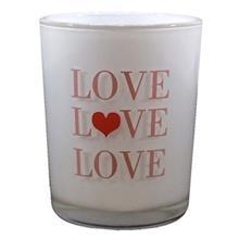 جاشمعی لیوانی ینکی کندل مدل عشق Yankee Candle Love Glass Candle Holder