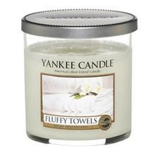 شمع کوچک لیوانی ینکی کندل مدل حوله پرزدار Yankee Candle Fluffy Towels Small Glass Candle