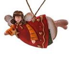 Angel Sleeping Starred With Red Clothing Ceramic Pendants