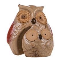 مجسمه سرامیکی مدل جغد ایستاده و بچه کد 113A Owl And Baby Owl 113A Decorative Ceramic Statue