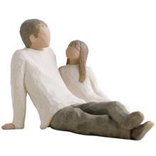 مجسمه ویلو تری مدل پدر و دختر Willow Tree Father And Daughter 26031 Statue