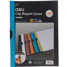 کاور کاغذ A4 دلی مدل Twin Color - با گیره متحرک Deli Twin Color A4 Paper Cover - with Moving Clip