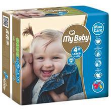 پوشک مای بیبی مدل Max Care سایز +4 بسته 30 عددی My Baby Max Care Size 4 Plus Diaper Pack of 30