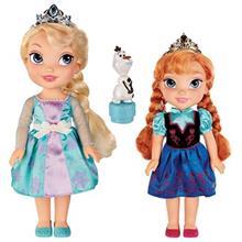 عروسک فروزن دیزنی مدل دوتایی آنا و السا کوچولو کد 31017 سایز 4 Disney Frozen Deluxe Toddler Elsa And Anna 31017 Size 4 Toys Doll