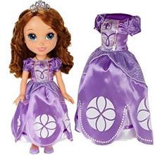 عروسک جکس پسفیک مدل شاهزاده سوفیا به همراه لباس سایز کودک کد 93122 سایز 3 Jakks Pacific Princess Sofia 93122 Doll and Dress Set Size 3