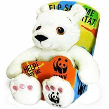 عروسک خرس قطبی کیل تویز  کد 9702 سایز 3 Keel Toys Polar Bear 9702 Size 3 Toys Doll