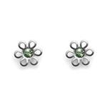 گوشواره مدل گل زبرجد Earring Flower peridot