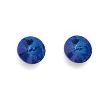 گوشواره کریستال الیور وبر مدل یاقوت کبود 206-3087