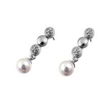 گوشواره کریستال الیور وبر مدل مروارید نرم 8530 Oliver Weber 8530 Soft Pearl Crystal Earring