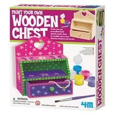 کیت آموزشی 4ام مدل صندوق چوبی کد 04578 4M Paint Your Own Wooden Chest 04578 Educational kit