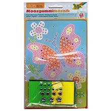 بازی آموزشی فولیا مدل موزاییک های فومی طرح پروانه Folia Foam Rubber Mosaic Buttrfly Educational Game