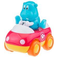 ماشین بازی هپی کید مدل ماشین حیوانات کد 218E طرح اسب آبی Happy Kid Animal Wheels 218E Type Hippopotamus Toys Car