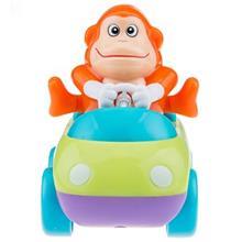 ماشین بازی هپی کید مدل ماشین حیوانات کد 218E طرح میمون Happy Kid Animal Wheels 218E Type Monkey Toys Car