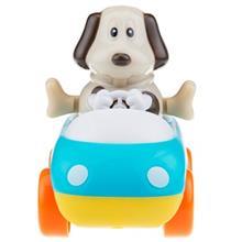 ماشین بازی هپی کید مدل ماشین حیوانات کد 218E طرح سگ سفید Happy Kid Animal Wheels 218E Type White Dog Toys Car